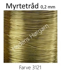 Myrtetråd 0,2 mm farve 3121 guld
